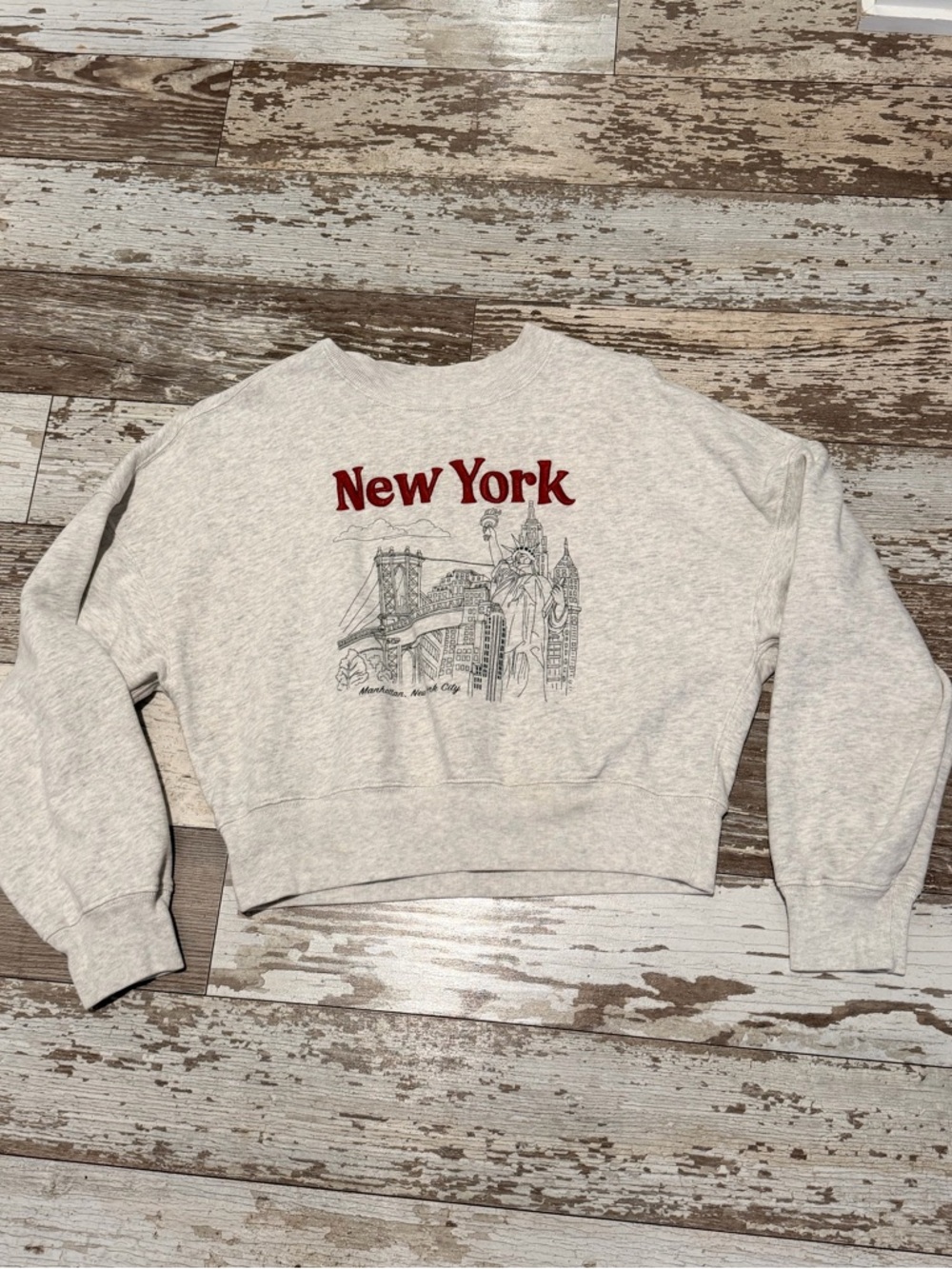 Abercrombie & Fitch New York Soft A&F Collection Crew Neck Sweatshirt Size XS